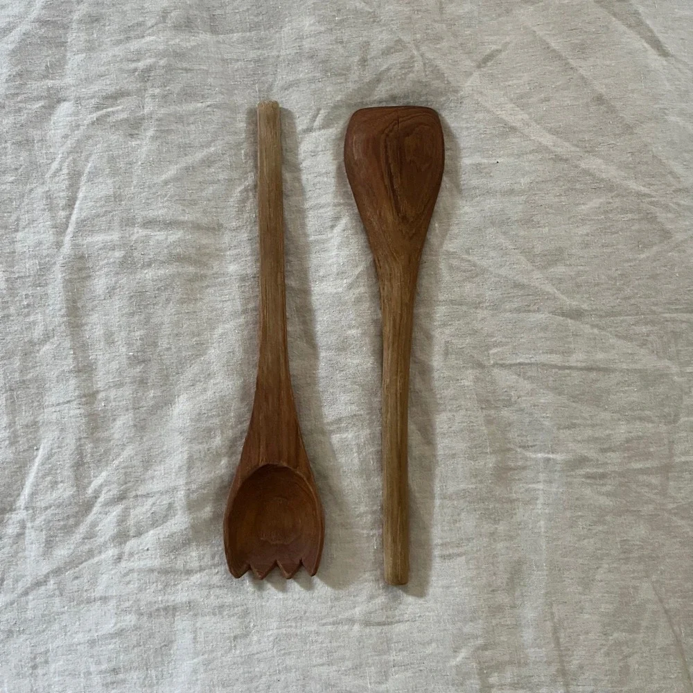Vintage‎ Wooden Salad Servers